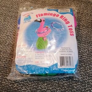 Vintage 2002 Take One Summer Fun Flamingo Ring Toss Inflatable Pool Game 15147